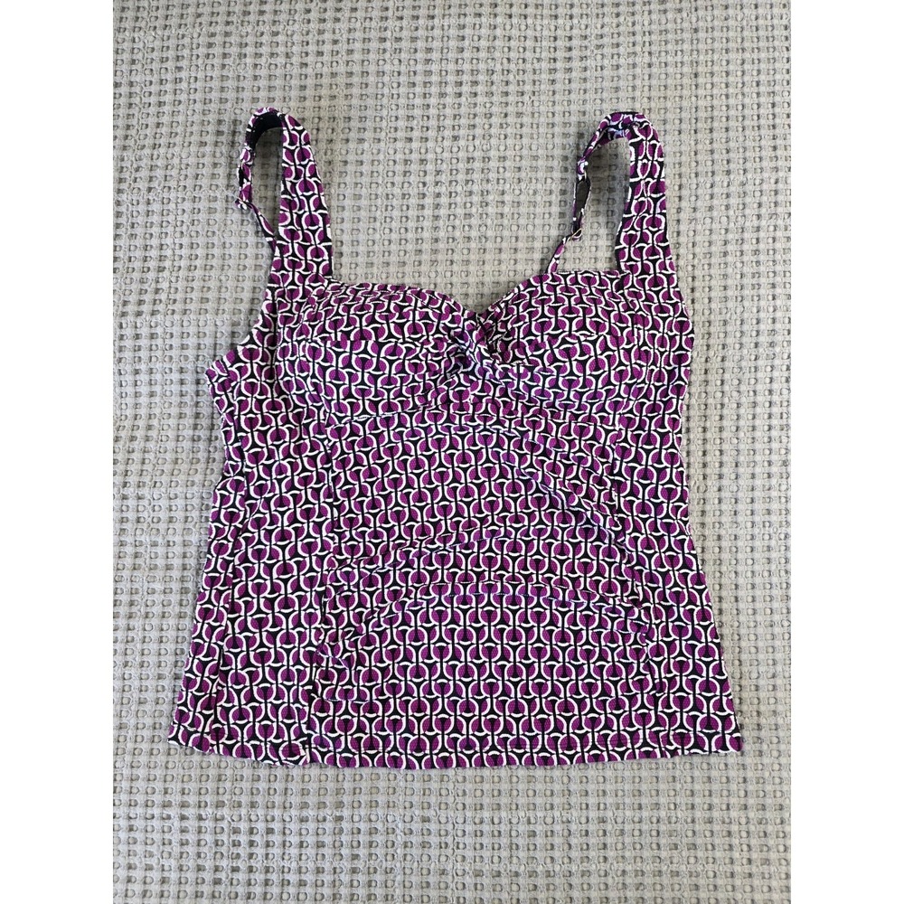 Lands' End Women's geometric print tankini Size 4 SM New With Tags (313)